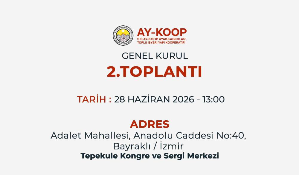 GENEL KURUL 2.TOPLANTISI